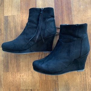 Kohls Faux Suede Ankle Booties